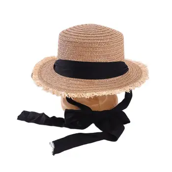 2021 NOI De Vară Pălărie de Soare Pentru Femei Și Copii Paie de Moda Capac Anglia Sea Beach Părinte Copil Călătorie Pac
