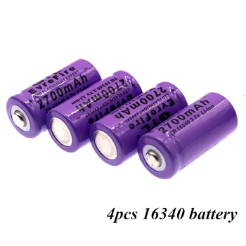 2021 Nou original 16340 Baterie CR123A 16340 Baterie de 2700mAh 3.7 V Li-ion Baterie Reîncărcabilă+16340 Încărcător