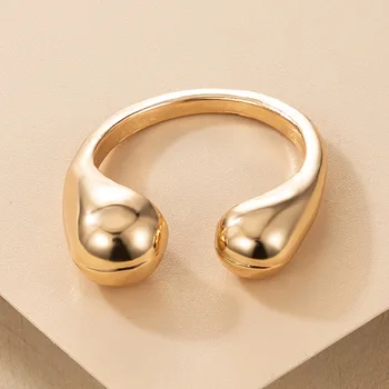 2021 nouă personalitate geometrice inel simplu de moda OL navetiști accesorii de aur și argint, inele de logodna