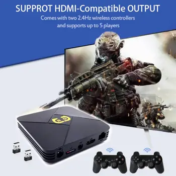2021 Vânzare Fierbinte Joc de Box WiFi 4K Video Console Emulator 6000+ Jocuri Retro TV Box Cu 2 Gamepad-uri