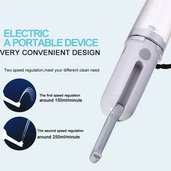 230ml Impermeabil Electric Silicon Pulverizator de Igienă Curat USB de Încărcare cu Două trepte de Toaletă de Călătorie Portabil Portabil Alb Bideu