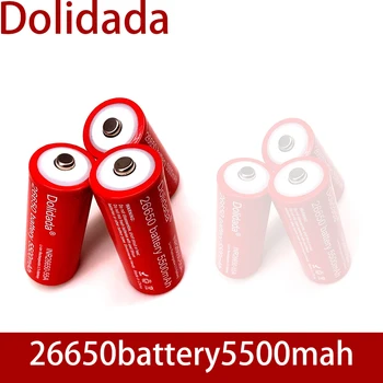 26650 Nou, Original, 3.7 v 5500 mah Litiu Acumulator 26650 Arătat cu degetul(PCB) Pentru baterii