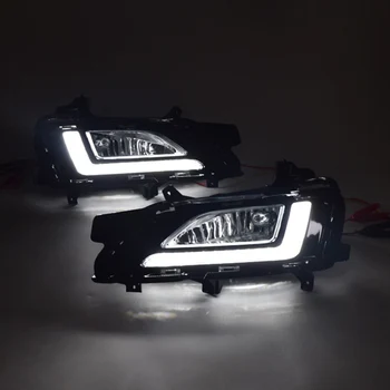 2x Pentru Hyundai Tucson 2019 2020 Auto prelungire Bara Fata Lampă de Ceață LED-uri Albe lumini de Zi Lumina DRL