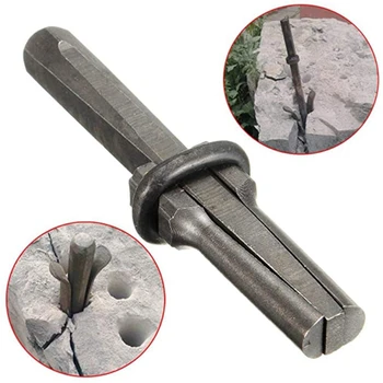 3 Set de Piatra Splitter 9/16v Metal Plug Pene și Pene de Lamele de Beton Rock Repartitoare Instrument de Mână