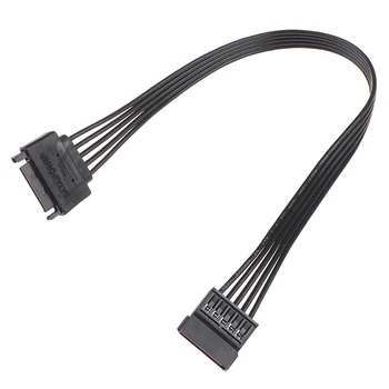 30CM SATA 15pin de sex Masculin la Feminin Putere Cablu de Extensie HDD SSD de Cablul de Alimentare pentru PC Stoc KOQZM