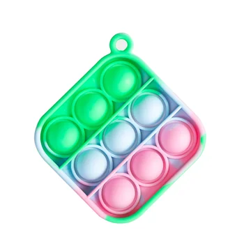 30pcs Mini Împinge Bubble Senzoriale Jucărie Autism are Nevoie de Squishy Eliberare de Stres Jucării Anti-stres Frământa Breloc Cadou Copii