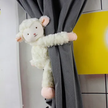 33cm Oaie Drăguț Animal de Pluș Jucărie Papusa de Desene animate Cortina Catarama Ornamente Moale Animale Împăiate Decor pentru Casa Cadouri pentru Copii