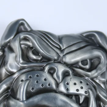 3D pentru animale de companie Câine Buldog Cap de Animal Metal Cataramă de Curea Barbati Curea Accesorii Unisex Copii Spike