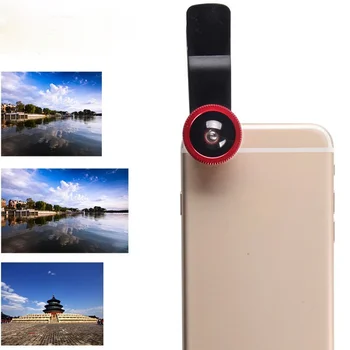 3in1 Fisheye Telefon Lentile 0.67 x cu Unghi Larg Zoom Lentilă Ochi de Pește Lentile Macro Camera Kituri Cu Clip Lentilele de Pe Telefonul Smartphone
