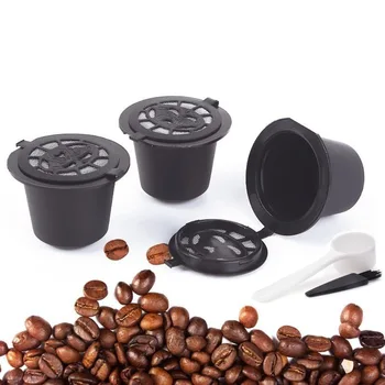 3PCS Nespresso Reîncărcabile Capsula de Cafea Ceasca de Cafea Refolosibilă Capsulă Perie Lingură Cafea, Filtre de Cafea Accesorii