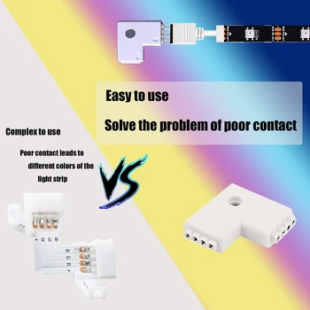 43in/49in/50in/55in/60/65in/70in/75in 5V LED RGB USB Benzi cu L-Forma Conector TV 5050 Lumina Benzi Cu Control de la Distanță