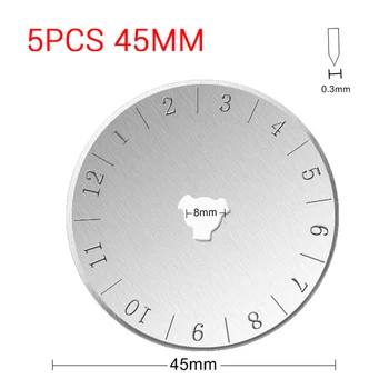 45mm Rotary Cutter cuțit de Material în condiții de siguranță buton de blocare mâner din oțel Inoxidabil lame Circulare instrumente de Tăiere pentru DIY de Cusut și de Piele