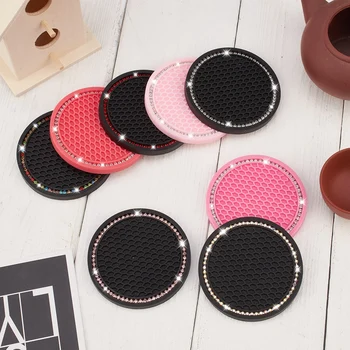 4buc Bling Stras Ceașcă Titularul roller-Coastere Mat 2.75 Inch Silicon Moale Pad Set