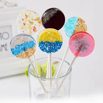 5 Cavitate Rotundă Lollipop Silicon Tort Mucegai de Copt pentru Bomboane Jeleu de Ciocolata Budinca Desert Bakeware Instrumente de Decorare Cu Stick