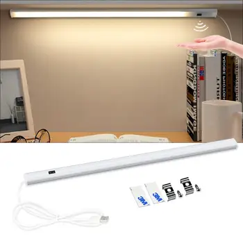 5 V Benzi cu LED-uri USB Lampa de Birou Mână Matura Comutator Iluminare din spate Senzor de Mișcare Masă de Carte Lumină Copii, Cameră de studiu Dulap de Bucătărie Bec