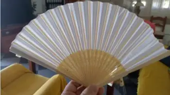 50 buc/fiecare mână-pictat pliabil Pânză ventilator portabil petrecere de nunta consumabile mână Chineză dans fan cadou 21cm