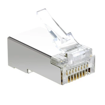 50 BUC TRANSMITE Cristal 8pini RJ45 Modular Plug de Rețea Rj-45 Conector Cablu Adaptor pentru Cat5 Rj 45 Cablu Ethernet Conectează Capetele