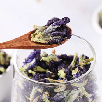 500g/1kg Ceai Albastru Fluture Mazăre ceai.Uscate Clitoria kordofanul de mazăre de flori. Naturale, Pure, Poate Fructe Comestibile Ceai