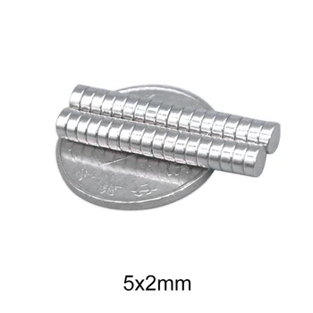 50~1500pcs 5x2 Disc Magneți de pământuri Rare 5x2mm Mici, Rotunde Magneți 5mmx2mm Permanent Magneți din Neodim magnet foarte puternic 5*2