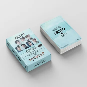54pcs/set Kpop GOT7 Lomo Card Albumul Foto gură de Dragoste:Ultima Bucată Photocards pentru Colectare Fani K-pop GOT7