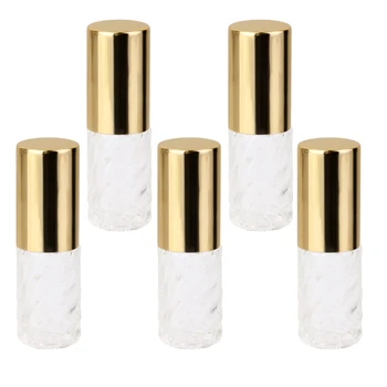 5Pcs 5ml Sticlă de Parfum Roll-on Sticle Returnabile Deodorante Tuburi, Flacoane