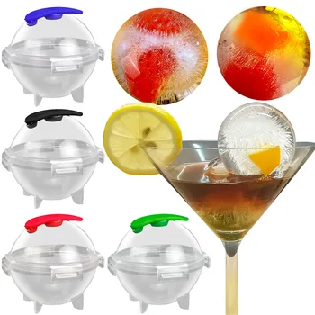 6CM Minge de Gheață Matrite DIY Sferă Rotundă Ice Cube Maker Pentru Whisky, Cocktail Băutură Reutilizabile Bucătărie Bara de Instrumente 1 BUC Culoare Aleatorii