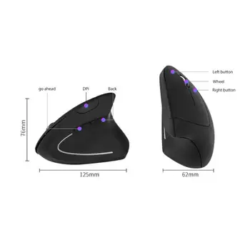 80% Off 2.4 GHz Ergonomic Vertical cu Fir Mouse-ul fără Fir Mouse Optic Wireless Bluetooth Mouse-ul Pentru Desktop PC Laptop Gaming Mouse