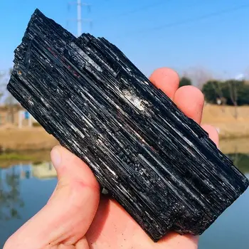 AAAA Naturale Turmalina Neagra Naturale de Cristal de Cuart Brut de Cristale de Rocă Minerală Specimen de Energie de Vindecare Piatra Decor Acasă