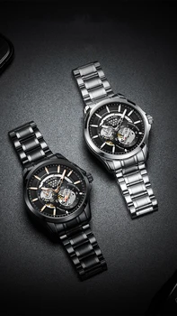 AILANG nou gol ceas mecanic bărbați impermeabil automate de afaceri de moda bărbați ceas high-end de brand de ceasuri