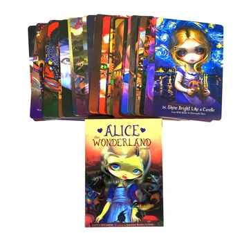 Alice În Țara Minunilor Oracol Tarot Carduri De Orientare Mistică Divinație Petreceri Tabla De Joc Sprijină En-Gros 44 Coli/Cutie