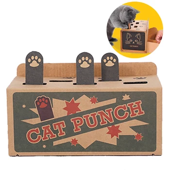 Amuzant Pisica Jucării animale de Companie Pumn Zero Jucărie Interactiv Cartita Soareci Joc Jucărie DIY Mouse-ul Pop-Up Puzzle Pentru Pisici Trata Exercițiu de Formare