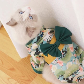 Animale De Companie Kimono Câine Pisică Stil Japonez Costum