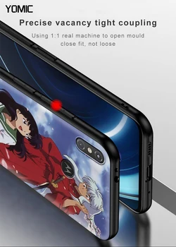 Anime Inuyasha Caz pentru Motorola O Fuziune G9 Juca G8 Putere Lite Hyper păstrăm e6 Edge Plus G Stylus 5G TPU Negru Telefon Mobil Capacul Sac