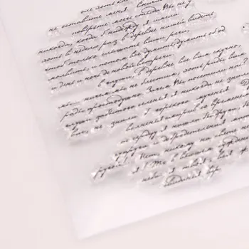 Antic Scris Timbru Clar Transparent Sigiliu DIY Scrapbooking Carte de a Face Clar Silicon Timbru Meserii Consumabile 2021 Timbre Noi