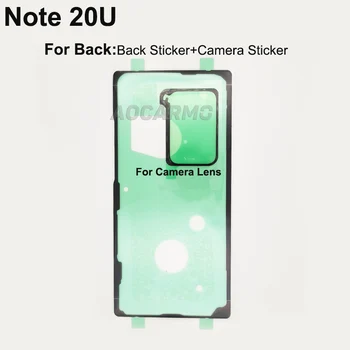 Aocarmo 10buc/Lot Pentru Samsung Galaxy Nota 20, Ultra Set Complet de Adeziv pe Ecranul LCD Bandă Capac Spate Rama Lentila Camerei Autocolant Adeziv