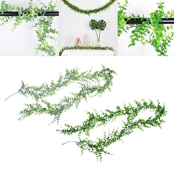 Artificiale Eucalipt Garland Ghirlandă Verdeață Frunze De Viță De Vie Nunta Planta Decoruri