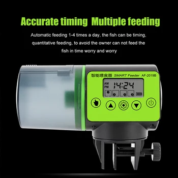 Auto Fish Feeder Timer alimentare Alimente LCD Sincronizare Acvariu Alimentator Automat de Aparat Alimentator de alimentare Alimente Dozator Instrument