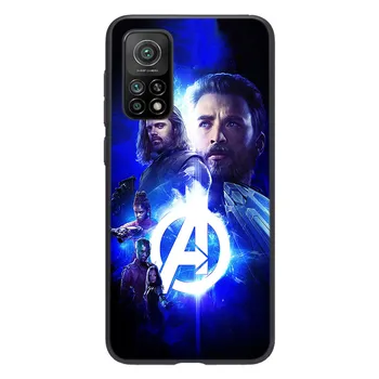 Avengers Captain America Capac de Silicon Pentru Xiaomi Mi Notă 11i 11 10T 10 9 9M SE 8 Pro Lite Ultra 5G Telefon Caz Shell