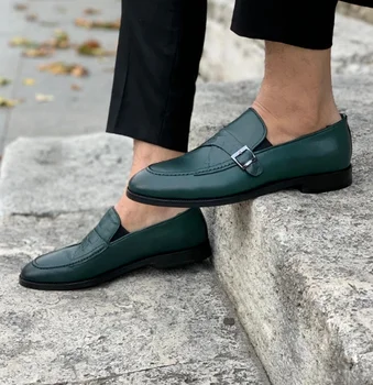 Barbati Pantofi Rochie Casual de Afaceri de Moda din Piele Pu Toc Scăzut Stil Britanic Clasic Slip-on Mocasini Zapatos De Hombre ZZS257