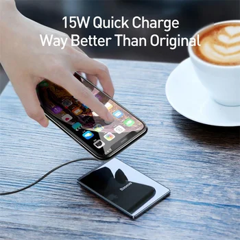 Baseus 15W Qi Wireless Charger Pentru iPhone 12 Pro MaX 11 Ultra Silm Repede Wireless Charging Pad Pentru Xiaomi, Huawei Samsung S20 S10