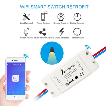 BASIC2.4G EWeLink Smart Switch Modificarea Modulului Bluetooth Protocol Switch-uri de Lucru Cu Alexa Google Asistent 2200W/10A