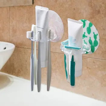 BathroomAccessories 1 BUC Plastic Titularul Periuta de dinti Pasta de dinti Depozitare Organizator de Baie Acces Rack de Ras Perie de dinti Dozatorul