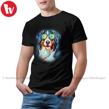Bernese Mountain Dog T Camasa Barbati Casual 100 Bumbac Imprimat Tricou Scurt-Maneca Streetwear T-Shirt Mare