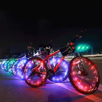 Biciclete Biciclete Decorative de Lumină Stop Verde/Albastru Bicicleta Luminile de Benzi de Lumină 70 LED Roata de Siguranță lampa de Avertizare Lampă Spate Bicicleta