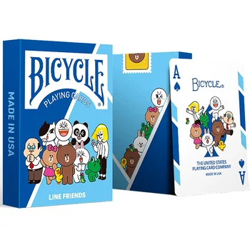 Biciclete Linie Prietenii Carti de Joc de Desene animate Drăguț Punte USPCC Colectie de Poker Carte de Magie Jocuri Trucuri Magice elemente de Recuzită pentru Magician