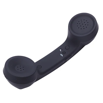 Bluetooth Microfon Căști Negre Retro Telefon Telefon Mic Difuzor Telefon Receptor-Negru