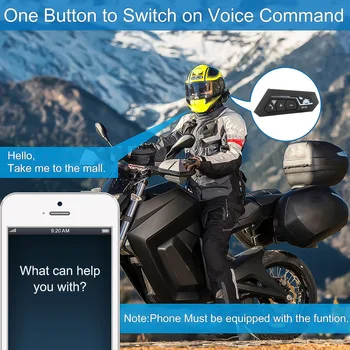 BT22 Bluetooth 5.0 Motor Cască setul cu Cască fără Fir Handsfree Stereo pentru Căști de Motociclete Căști MP3 Difuzor cu Microfon Impermeabil
