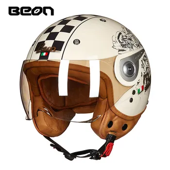 Capacete BEON 110A Căști de Motocicletă beon jumătate de epocă casca motocross casque casco
