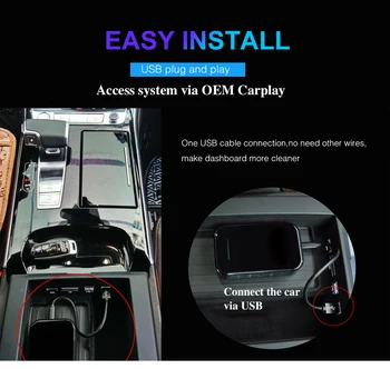 Carplay Android 9.0 Multimedia Video Box Wireless Apple Carplay Mirrorlink Airplay Cutie De Navigare Pe YouTube, Netflix Player