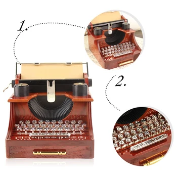 Casa Retro De Epocă, Mașini De Scris Caseta De Muzică De Cameră Acasă Biroul Mecanice De Decorare Pentru Copii Muzica Retro Cutie De Cadou De Crăciun